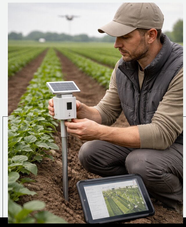 IoT мониторинг сельскохозяйственных полей и контроля в Красногорске